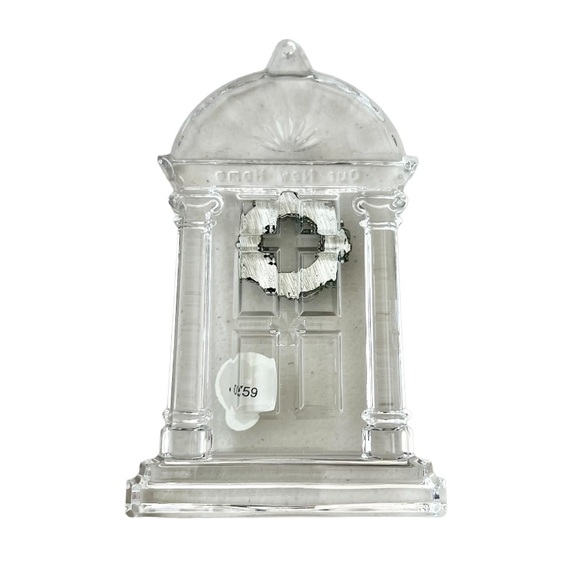KSD Waterford 135435 Our New Home Crystal Christmas Holiday Ornament Door - Picture 5 of 6